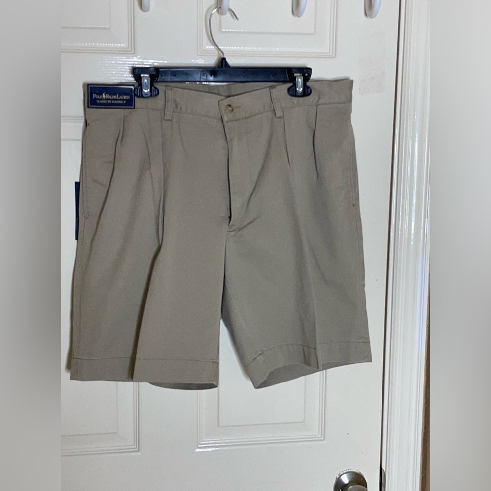Polo Ralph Lauren Khaki Shorts Men's 36 90s Inseam 8.5"​​​​​​​​​​